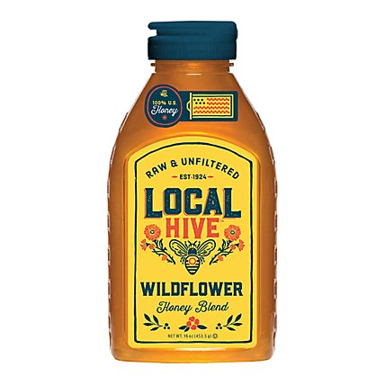 Local Hive Honey Raw & Unfiltered Authentic Wildflower - 16 Oz - Image 2