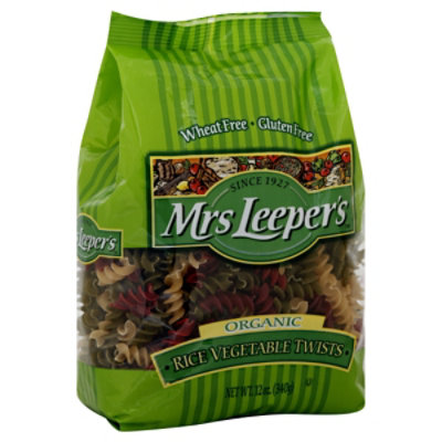 Mrs. Leepers Pasta Organic Gluten Free Rice Vegetable Twists Wrapper - 12 Oz