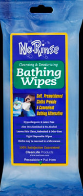 No Rinse Bathing Wipes - Each - Image 2