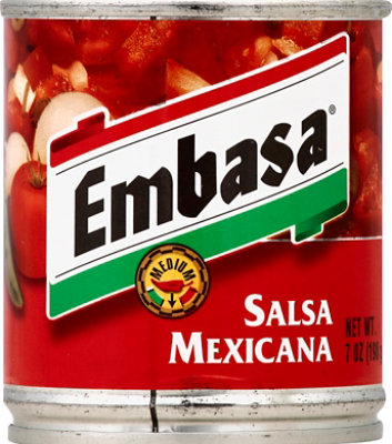 Embasa Salsa Medium Mexicana Can - 7 Oz - Image 2