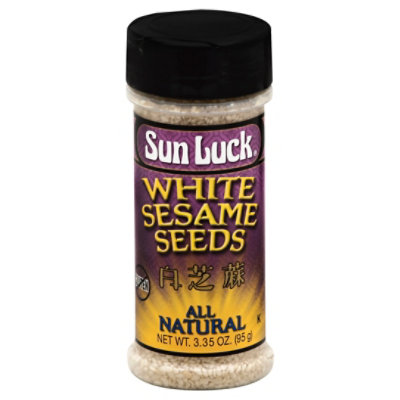 Sun Luck Sesame Seeds White - 3.35 Oz - Image 1