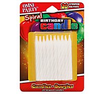 Omni Candle White - 20 Count