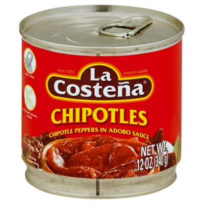 La Costena Chipotles in Adobo Sauce Can - 12 Oz