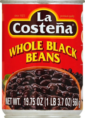 La Costena Beans Black Whole Can - 19.75 Oz - Image 2