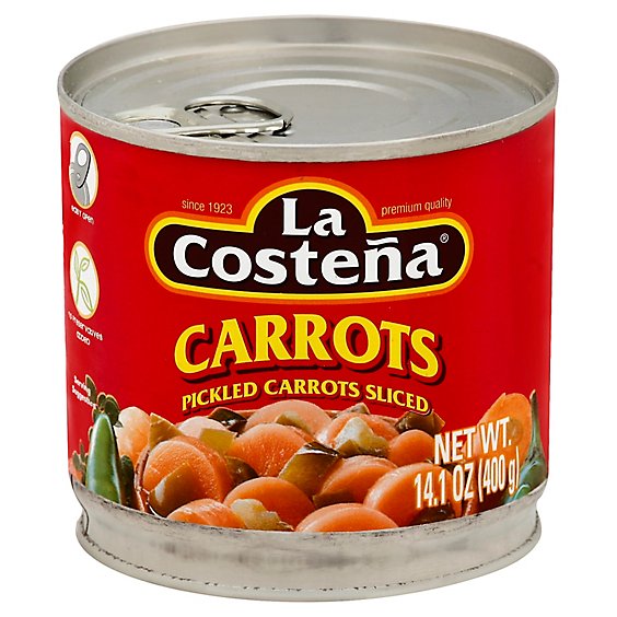 La Costena Carrots Pickled Sliced Can - 14.1 Oz