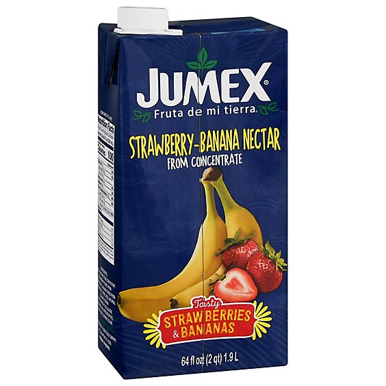 Jumex Nectar From Concentrate Strawberry-Banana Carton - 64 Fl. Oz.