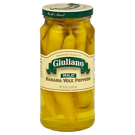 Giuliano Peppers Banana Wax Mild - 16 Fl. Oz.