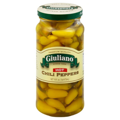 Giuliano Peppers Chili Hot - 16 Fl. Oz. - Image 1