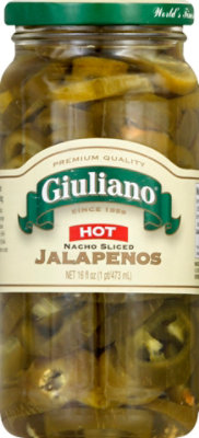 Giuliano Jalapenos Nacho Sliced Hot - 16 Fl. Oz. - Image 2