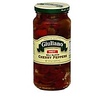 Giuliano Peppers Cherry Deli Sliced Hot - 16 Fl. Oz.