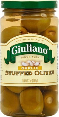 Giuliano Olives Stuffed Garlic - 7 Oz - Image 2