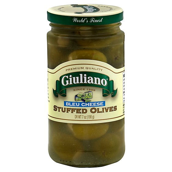 Giuliano Olives Stuffed Bleu Cheese - 7 Oz