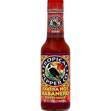 Tropical Pepper Co. Sauce Hot Pepper Xxxtra Hot Habanero - 5 Fl. Oz. - Image 2