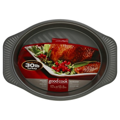 GoodCook® Premium Nonstick Large Roast Pan - Black, 16.25 x 10.75 in -  Kroger