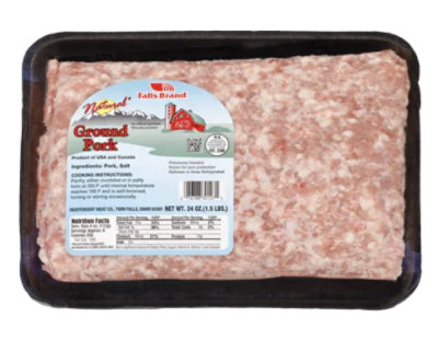 Falls Brand Natural Grnd Pork Try Pork - 1.5 Lb