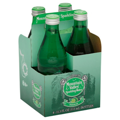 Mountain Valley Water Sparkling Sparkling Lime Bottle 411.3 Fl. Oz