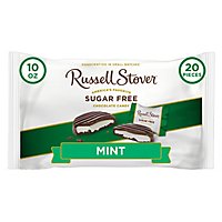 Russell Stover Sugar Free Dark Chocolate Mint Patties Bag - 10 Oz - Image 1