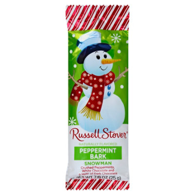 Russell Stover Snowman Peppermint Bark - .875 Oz - Image 1