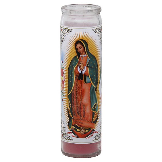 Bright Glow Candle Nuestra Sra. de Guadalupe Scented - Each