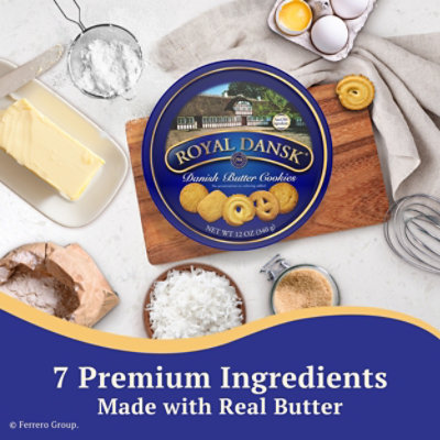 Royal Dansk Danish Butter Cookie Selection Perfect for Gifting Tin - 12 Oz - Image 5