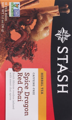Stash Herbal Tea Caffeine Free Spice Dragon Red Chai - 18 Count - Image 4
