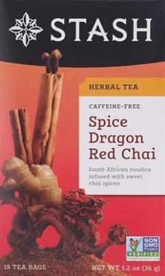 Stash Herbal Tea Caffeine Free Spice Dragon Red Chai - 18 Count - Image 1