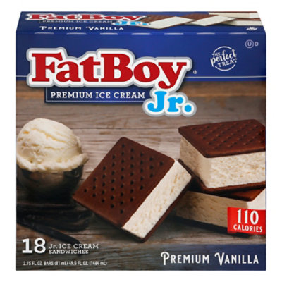 FatBoy Vanilla Jr. Ice Cream Sandwich - 18-2.75 Oz - Image 3