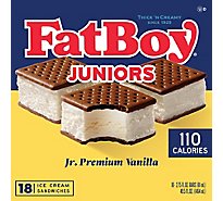 FatBoy Vanilla Jr. Ice Cream Sandwich - 18-2.75 Oz
