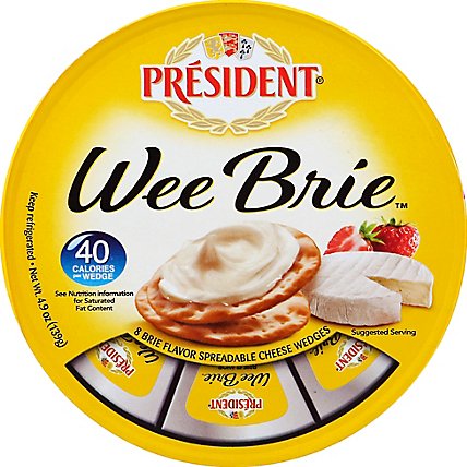 President Brie Cheese Wheel - 9 Oz - Image 2