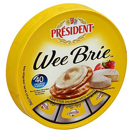 President Brie Cheese Wheel - 9 Oz - Image 1