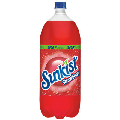 Sunkist Strawberry Soda Bottle - 2 Liter - Vons