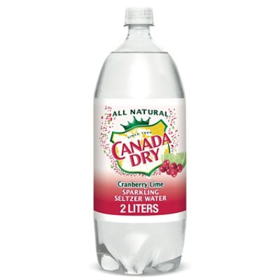 Canada Dry Cranberry Lime Sparkling Seltzer Water Bottle - 2 Liter - Image 1