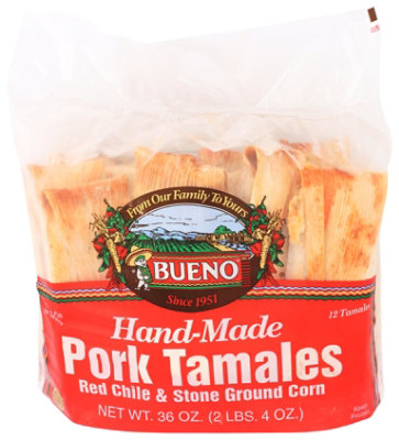 Bueno Pork Hot Tamales 12 Pk - 36 Oz - Image 1