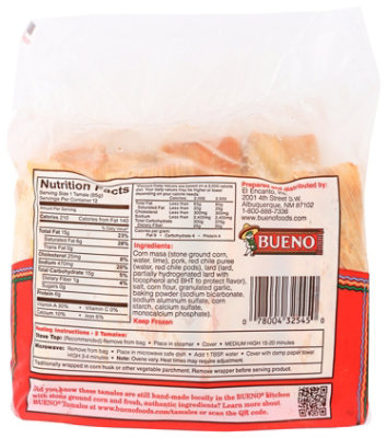 Bueno Pork Hot Tamales 12 Pk - 36 Oz - Image 2