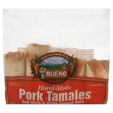 Bueno Pork Tamales Food 6pk - 18 Oz