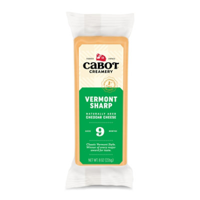 Cabot Creamery Sharp Yellow Cheddar - 8 Oz