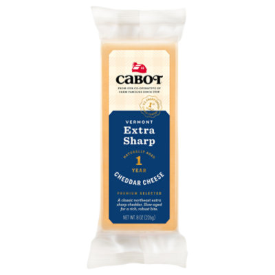 Cabot Creamery Extra Sharp Yellow Cheddar - 8 Oz