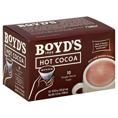 Boyds Coffee Cocoa Hot - 10-0.52 Oz