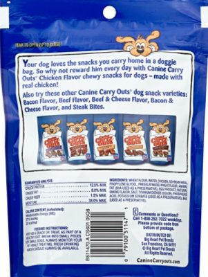Canine Carry Outs Dog Snacks Chicken Flavor Bag - 5 Oz - Image 3