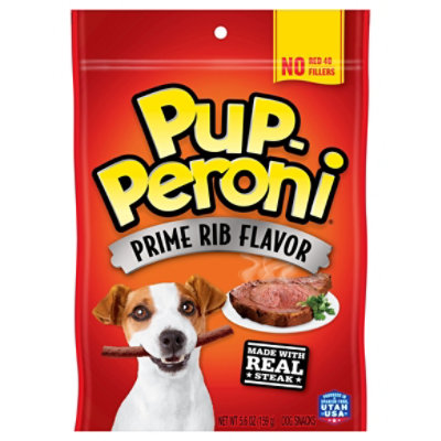 Pup-Peroni Dog Snacks Prime Rib Flavor Pouch - 5.6 Oz - Image 1