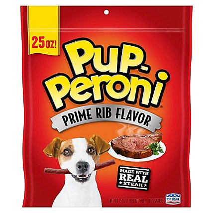 Pup-Peroni Dog Snacks Prime Rib Flavor Pouch - 25 Oz - Image 3