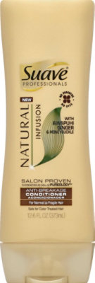 Suave Professionals Conditioner Natural Infusion Anti-Breakage - 12.6 Fl. Oz. - Image 2