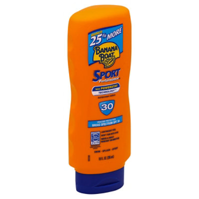 Banana Boat Sport Performance Sunscreen Lotion Broad Spectrum SPF 30 - 10 Fl. Oz. - Image 1