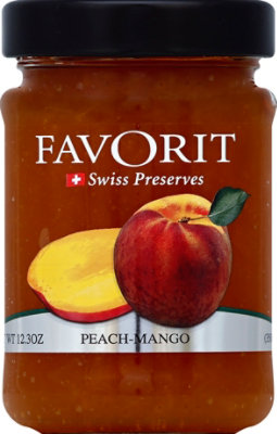 Favorit Preserves Swiss Peach-Mango - 12.3 Oz - Image 2