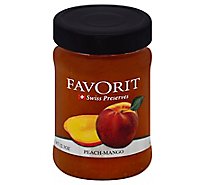 Favorit Preserves Swiss Peach-Mango - 12.3 Oz