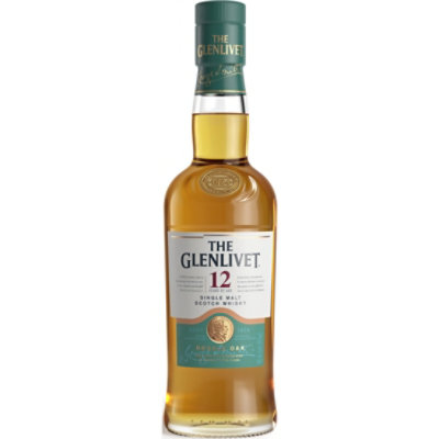 The Glenlivet 12 Year Old Single Malt Scotch Whisky Bottle - 375