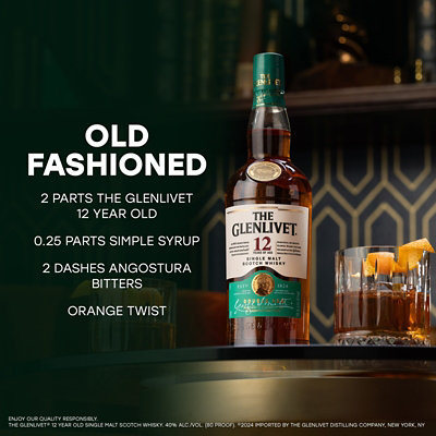 The Glenlivet 12 Year Old Single Malt Scotch Whisky Bottle - 375 Ml - Image 2