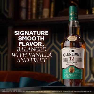 The Glenlivet 12 Year Old Single Malt Scotch Whisky Bottle - 375 Ml - Image 4