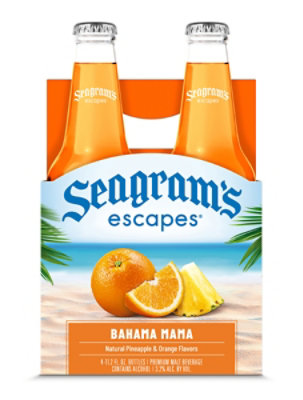 Seagrams Cooler Bahama Mama Orng Pnapl - 4-11.2 Fl. Oz. - Image 4