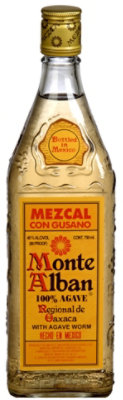 Monte Alban Mezcal Tequila 80 Proof - 750 Ml - Image 1